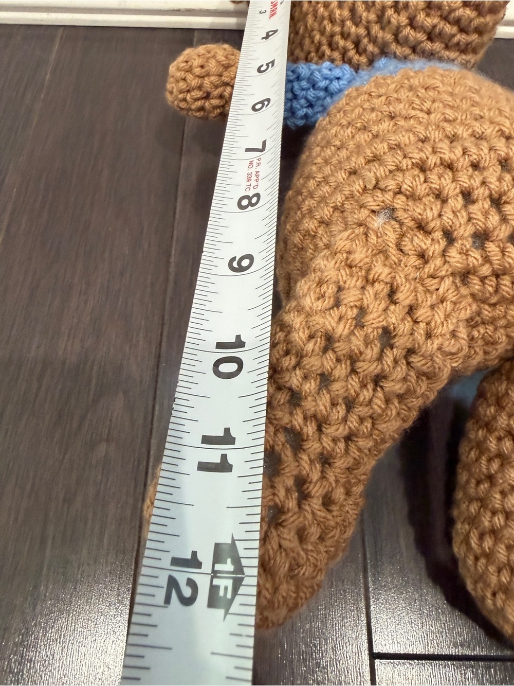 NWOT CUSTOM HAND MADE Winnie the Pooh Roo Crocheted Doll Stuffef Animal Kids - Picture 4 of 5